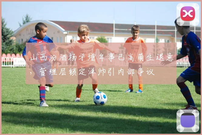 山西汾酒杨学增年事已高萌生退意，管理层锁定洋帅引内部争议